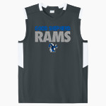 Good Shepherd Rams <span class="pdp-name-mascot">Good Shepherd School Rams</span> Sport-Tek Youth Club Sleeveless V-Neck Front Thumbnail