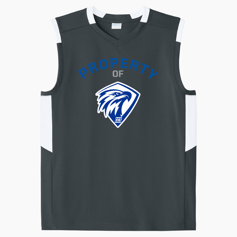 Calvary Christian Eagles <span class="pdp-name-mascot">Calvary Christian Eagles</span> Sport-Tek Youth Club Sleeveless V-Neck