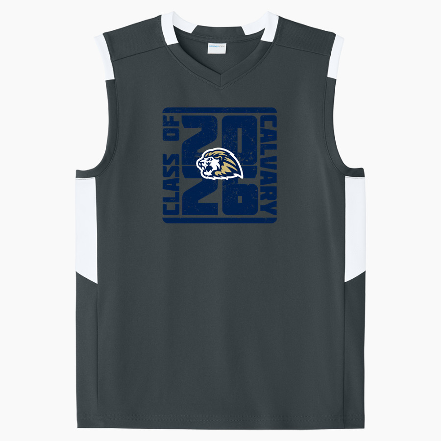 Calvary Lions <span class="pdp-name-mascot">Calvary Lions</span> Sport-Tek Youth Club Sleeveless V-Neck