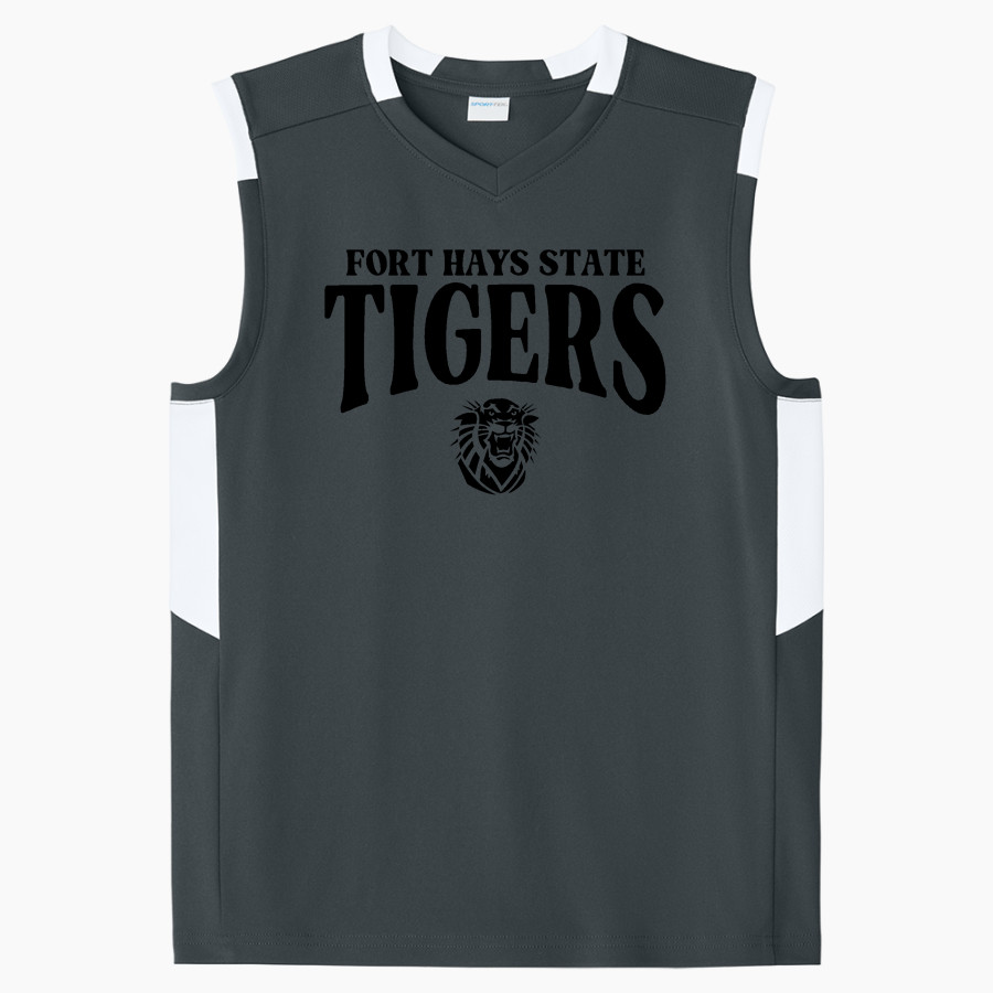 Fort Hays State University Tigers Sport-Tek Youth Club Sleeveless V-Neck