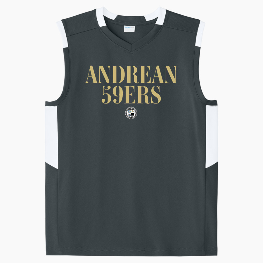 Andrean 59ers Sport-Tek Youth Club Sleeveless V-Neck