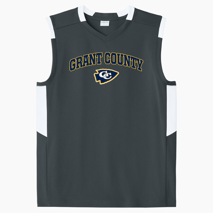 Grant County Braves The Official Online Store <span class="pdp-name-mascot">Grant County Braves</span> Sport-Tek Youth Club Sleeveless V-Neck