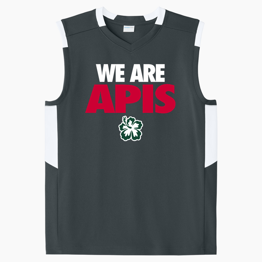 APIS Hawks <span class="pdp-name-mascot">Asia Pacific International GreenHawks</span> Sport-Tek Youth Club Sleeveless V-Neck