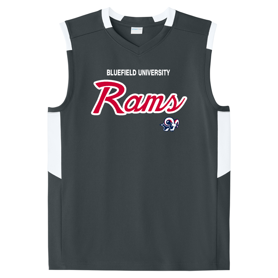 Bluefield University Sideline Store <span class="pdp-name-mascot">Bluefield University</span> Sport-Tek Youth Club Sleeveless V-Neck