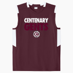 Centenary Gents <span class="pdp-name-mascot">Centenary Gents</span> Sport-Tek Youth Club Sleeveless V-Neck Front Thumbnail