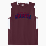 Legacy Christian Academy Saints Sport-Tek Youth Club Sleeveless V-Neck Front Thumbnail