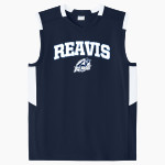 REAVIS HIGH SCHOOL RAMS Sport-Tek Youth Club Sleeveless V-Neck Front Thumbnail