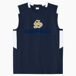 E E SMITH HIGH SCHOOL GOLDEN BULLS <span class="pdp-name-mascot">E E SMITH GOLDEN BULLS</span> Sport-Tek Youth Club Sleeveless V-Neck Front Thumbnail