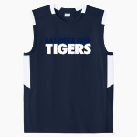 Bay Ridge Prep Tigers <span class="pdp-name-mascot">Bay Ridge Prep Tigers</span> Sport-Tek Youth Club Sleeveless V-Neck Front Thumbnail