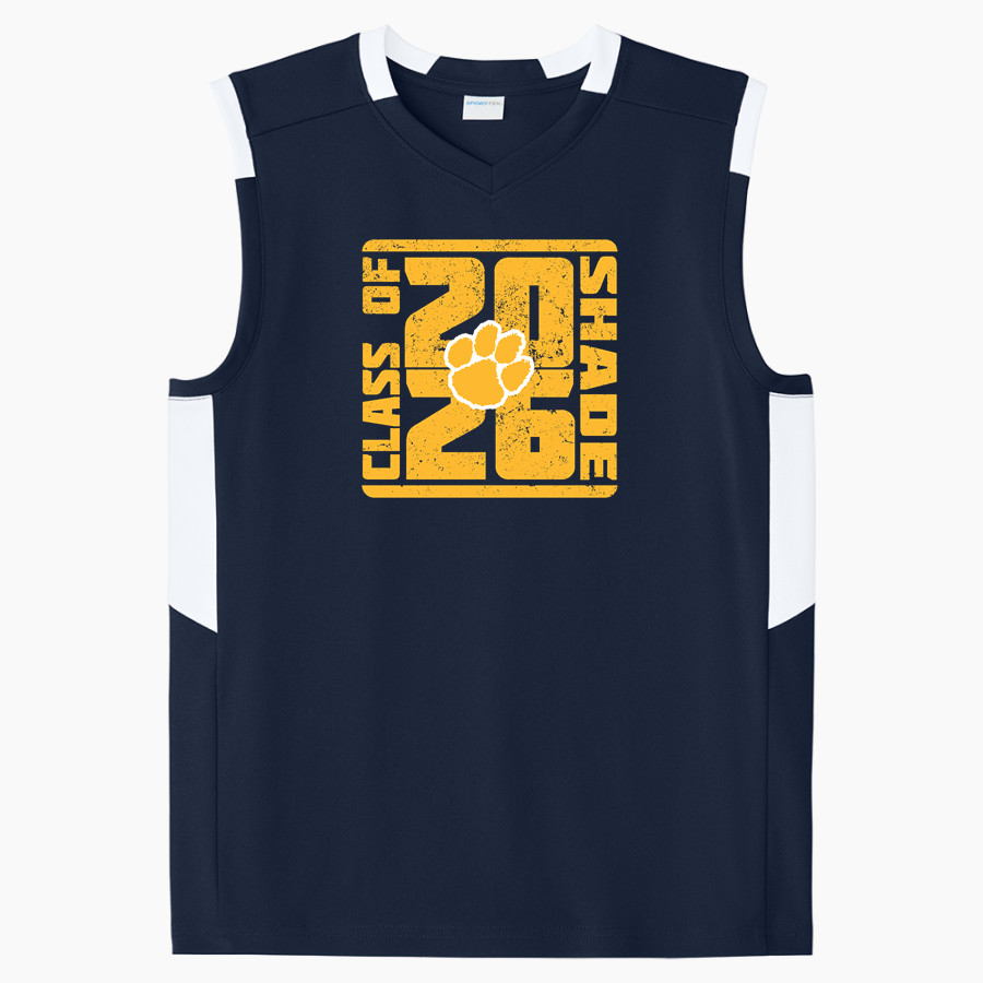 SHADE HIGH SCHOOL PANTHERS Sport-Tek Youth Club Sleeveless V-Neck