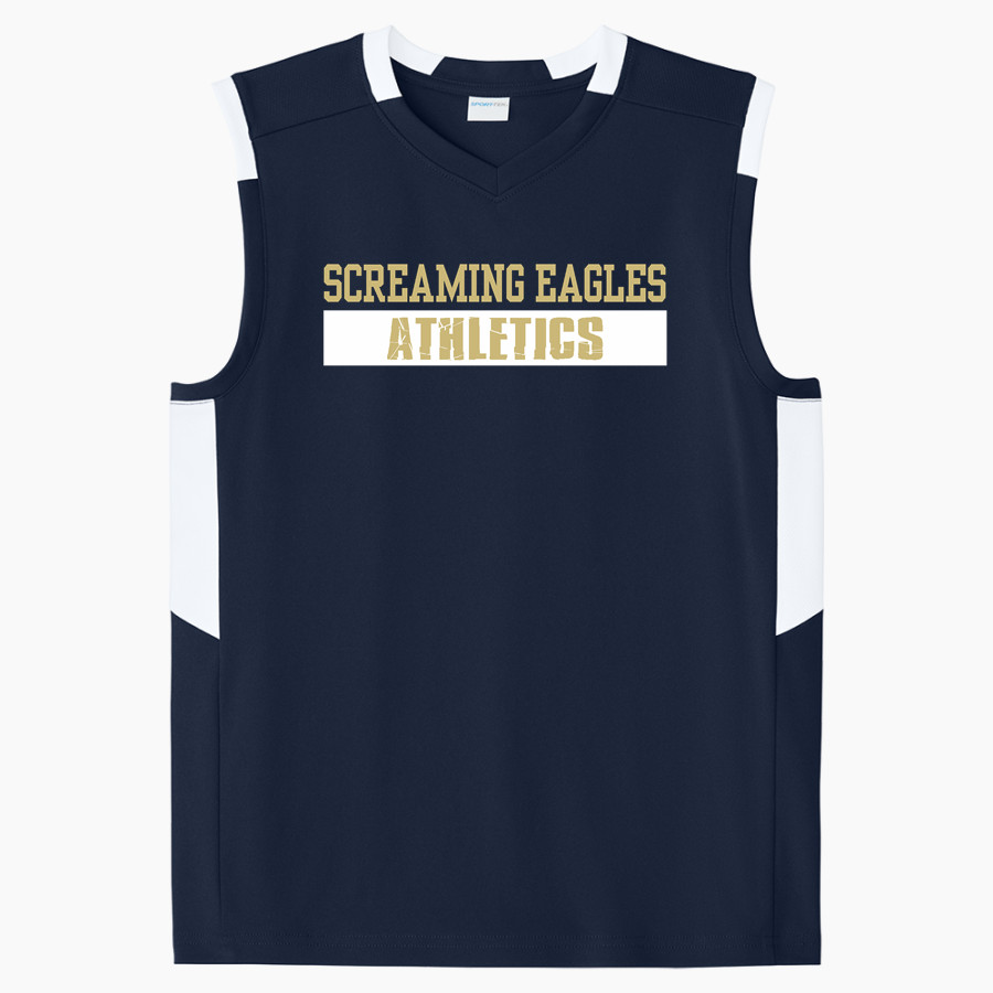 Toccoa Falls EAGLES <span class="pdp-name-mascot">TOCCOA FALLS COLLEGE EAGLES</span> Sport-Tek Youth Club Sleeveless V-Neck