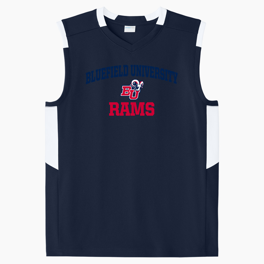 Bluefield University Sideline Store <span class="pdp-name-mascot">Bluefield University</span> Sport-Tek Youth Club Sleeveless V-Neck