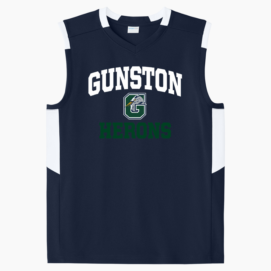 Gunston Herons <span class="pdp-name-mascot">Gunston Herons</span> Sport-Tek Youth Club Sleeveless V-Neck