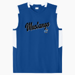 MacArthur Elementary Mustangs Sport-Tek Youth Club Sleeveless V-Neck Front Thumbnail