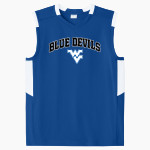 WATER VALLEY HIGH SCHOOL BLUE DEVILS <span class="pdp-name-mascot">WATER VALLEY BLUE DEVILS</span> Sport-Tek Youth Club Sleeveless V-Neck Front Thumbnail
