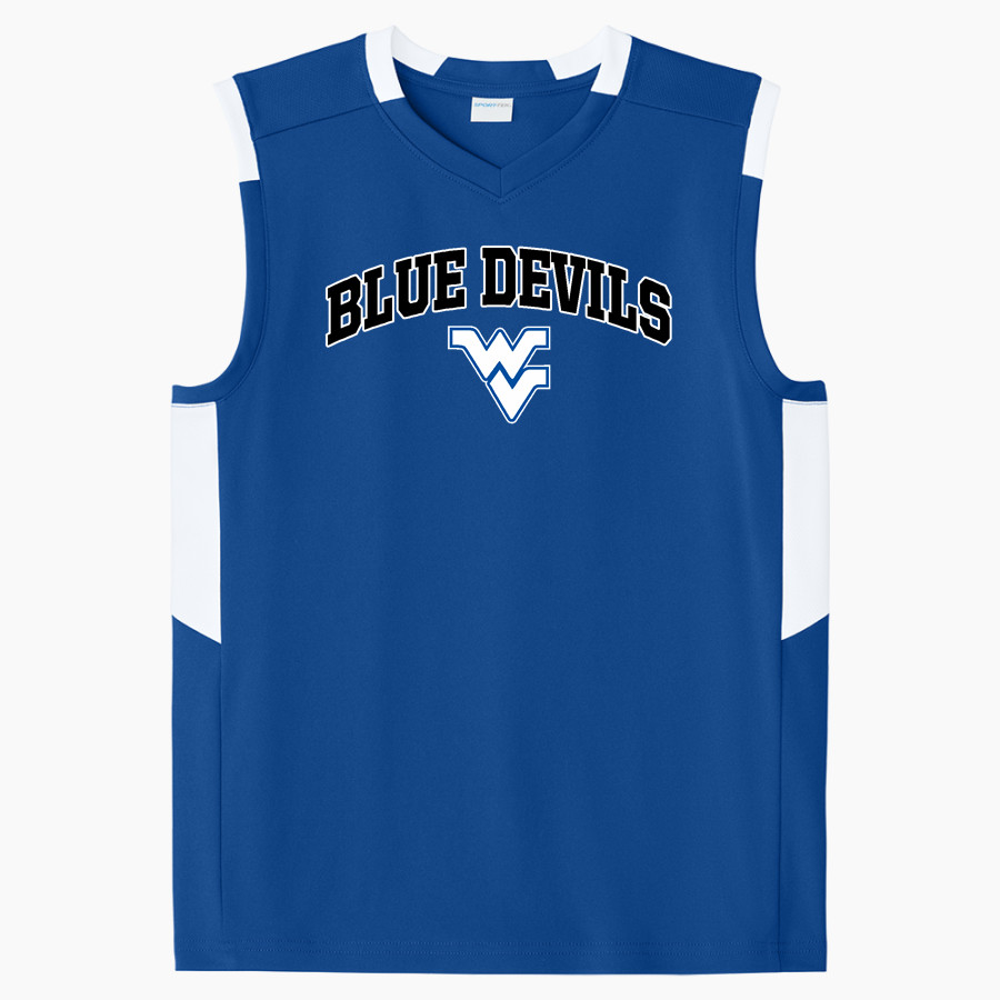WATER VALLEY HIGH SCHOOL BLUE DEVILS <span class="pdp-name-mascot">WATER VALLEY BLUE DEVILS</span> Sport-Tek Youth Club Sleeveless V-Neck