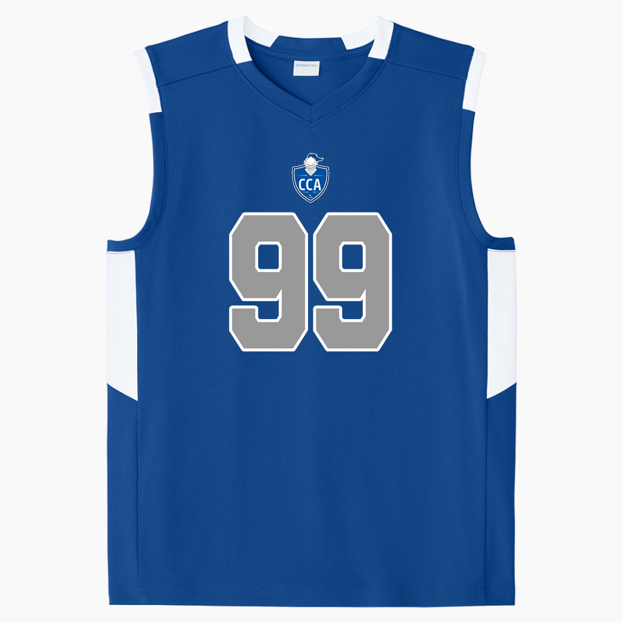 Cornerstone Christian Warriors Sport-Tek Youth Club Sleeveless V-Neck