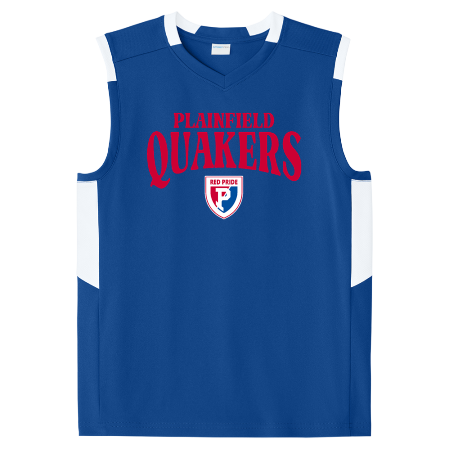 Plainfield Quakers <span class="pdp-name-mascot">Plainfield Quakers</span> Sport-Tek Youth Club Sleeveless V-Neck