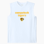 Computech Tigers Sport-Tek Youth Club Sleeveless V-Neck Front Thumbnail
