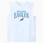 WILLOWS ACADEMY Eagles Sport-Tek Youth Club Sleeveless V-Neck Front Thumbnail