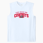 CLARION-GOLDFIELD-DOWS HIGH SCHOOL COWBOYS <span class="pdp-name-mascot">CLARION - GOLDFIELD COWBOYS</span> Sport-Tek Youth Club Sleeveless V-Neck Front Thumbnail