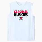 CARDINAL HIGH SCHOOL HUSKIES Sport-Tek Youth Club Sleeveless V-Neck Front Thumbnail
