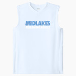 MIDLAKES HIGH SCHOOL SCREAMING EAGLES <span class="pdp-name-mascot">MIDLAKES SCREAMING EAGLES</span> Sport-Tek Youth Club Sleeveless V-Neck Front Thumbnail
