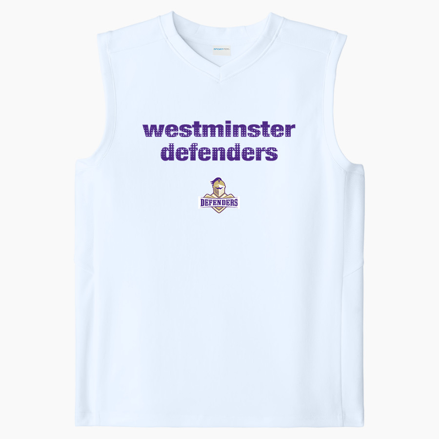 Westminster Defenders <span class="pdp-name-mascot">Westminster Defenders</span> Sport-Tek Youth Club Sleeveless V-Neck