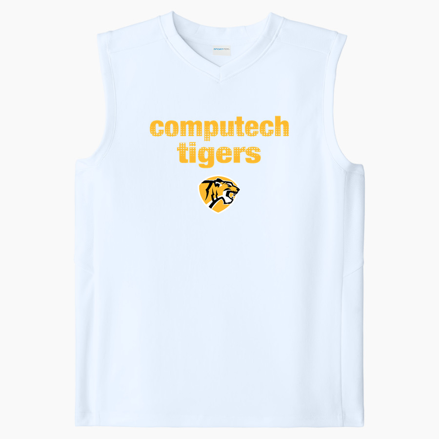 Computech Tigers Sport-Tek Youth Club Sleeveless V-Neck