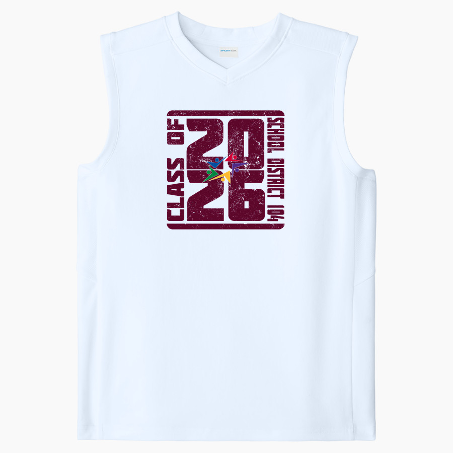 School District 104 District 104 <span class="pdp-name-mascot">Cook County 104 District 104</span> Sport-Tek Youth Club Sleeveless V-Neck