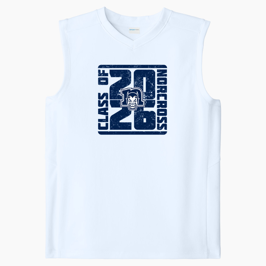NORCROSS HIGH SCHOOL BLUE DEVILS <span class="pdp-name-mascot">NORCROSS BLUE DEVILS</span> Sport-Tek Youth Club Sleeveless V-Neck