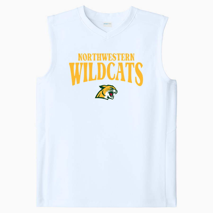Northwestern Wildcats <span class="pdp-name-mascot">Northwestern High School Wildcats</span> Sport-Tek Youth Club Sleeveless V-Neck
