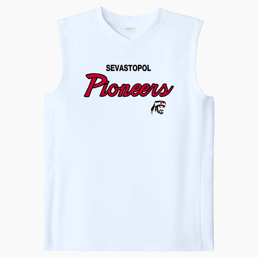 SEVASTOPOL HIGH SCHOOL PIONEERS <span class="pdp-name-mascot">SEVASTOPOL PIONEERS</span> Sport-Tek Youth Club Sleeveless V-Neck