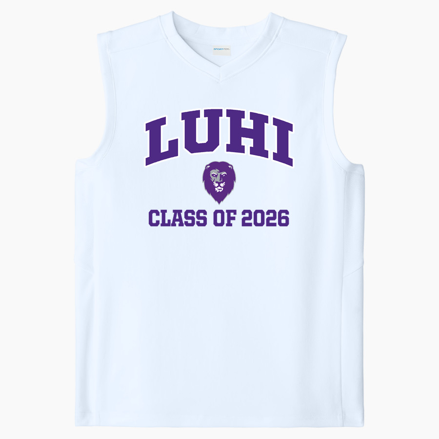 LUHI Lions <span class="pdp-name-mascot">Lutheran Lions</span> Sport-Tek Youth Club Sleeveless V-Neck
