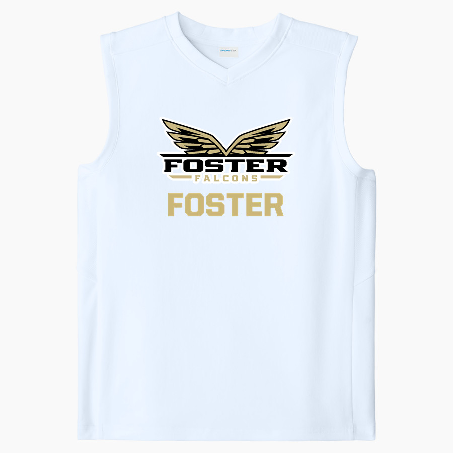 FOSTER HIGH SCHOOL FALCONS <span class="pdp-name-mascot">FOSTER FALCONS</span> Sport-Tek Youth Club Sleeveless V-Neck