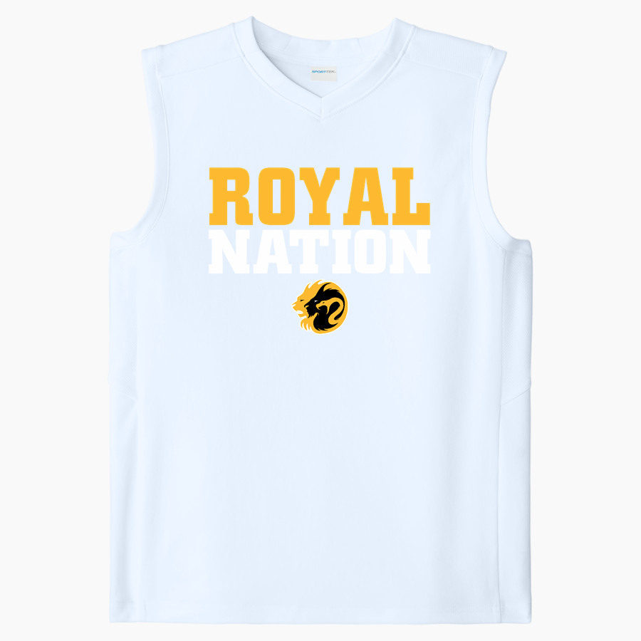 LYNNWOOD HIGH SCHOOL ROYALS <span class="pdp-name-mascot">LYNNWOOD ROYALS</span> Sport-Tek Youth Club Sleeveless V-Neck