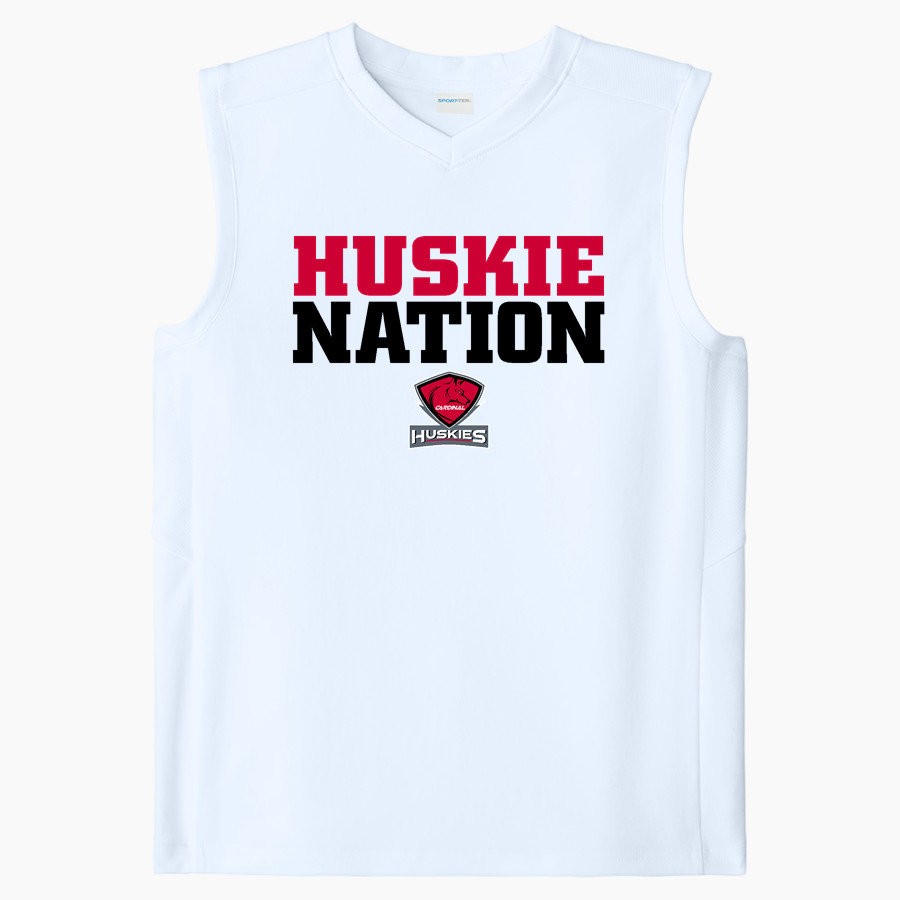 CARDINAL HIGH SCHOOL HUSKIES <span class="pdp-name-mascot">CARDINAL HUSKIES</span> Sport-Tek Youth Club Sleeveless V-Neck