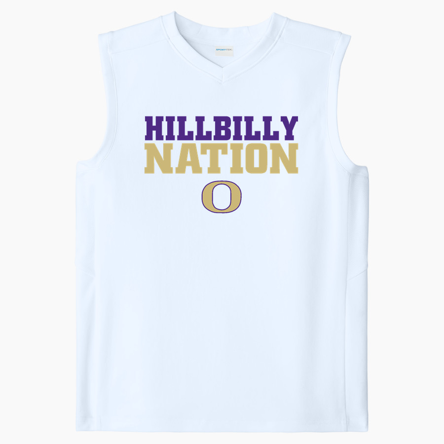 OZARK HIGH SCHOOL HILLBILLIES <span class="pdp-name-mascot">OZARK HILLBILLIES</span> Sport-Tek Youth Club Sleeveless V-Neck