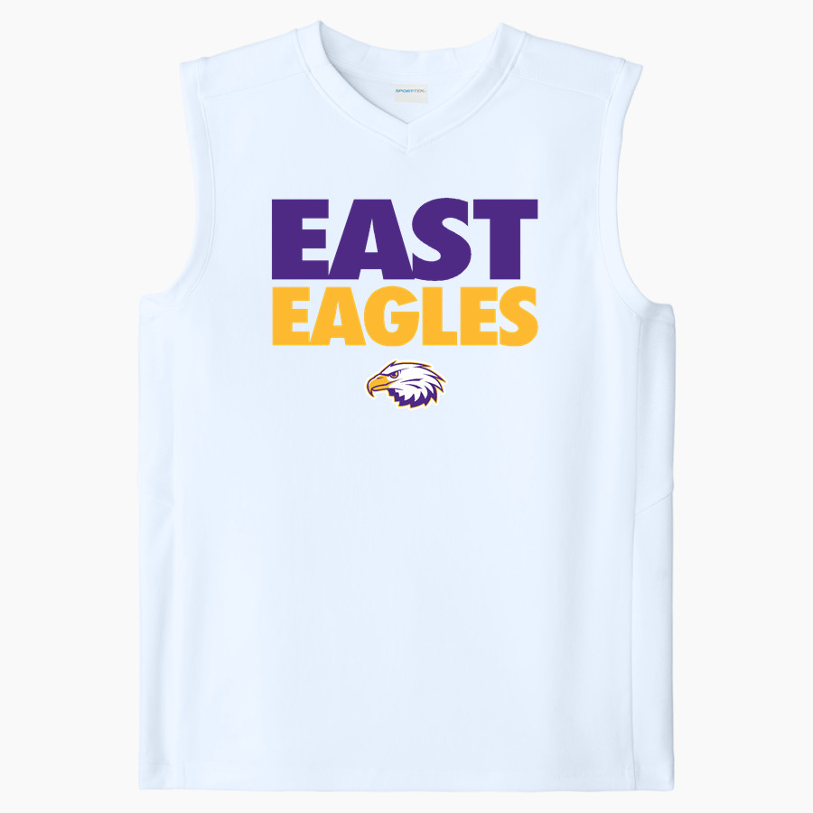 EAST HIGH SCHOOL EAGLES <span class="pdp-name-mascot">EAST EAGLES</span> Sport-Tek Youth Club Sleeveless V-Neck