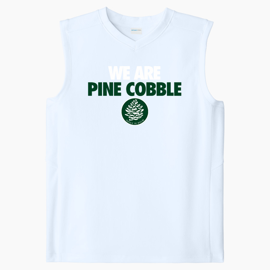 Pine Cobble Pine Cobble Sport-Tek Youth Club Sleeveless V-Neck