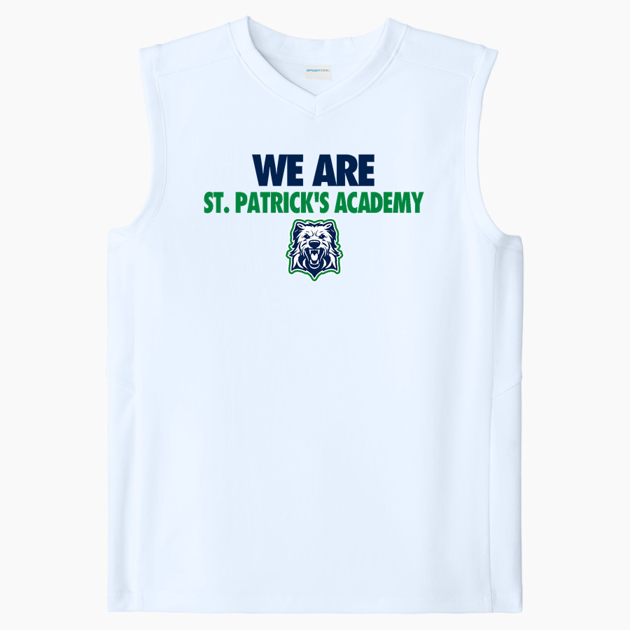 St. Patrick's Academy Wolfhounds <span class="pdp-name-mascot">Great Falls Central Catholic H S Mustangs</span> Sport-Tek Youth Club Sleeveless V-Neck