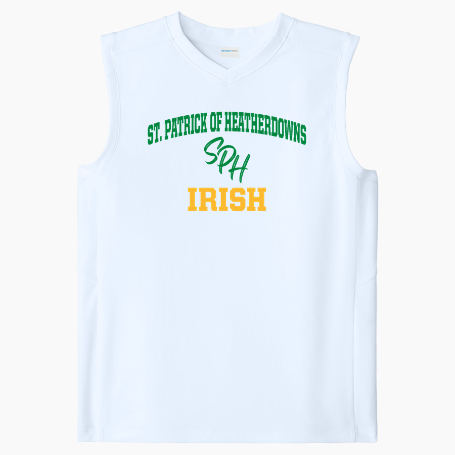 St. Patrick of Heatherdowns Irish <span class="pdp-name-mascot">St. Patrick of Heatherdowns Irish</span> Sport-Tek Youth Club Sleeveless V-Neck