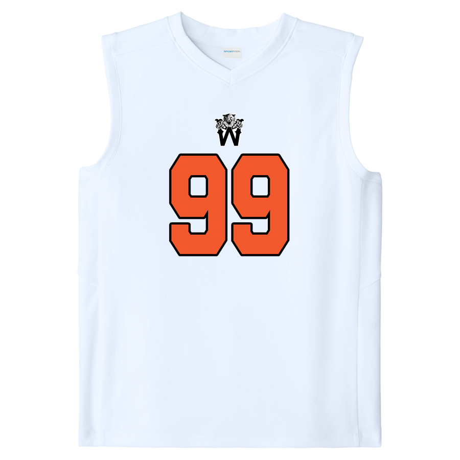 WELLS HIGH SCHOOL LEOPARDS <span class="pdp-name-mascot">WELLS LEOPARDS</span> Sport-Tek Youth Club Sleeveless V-Neck