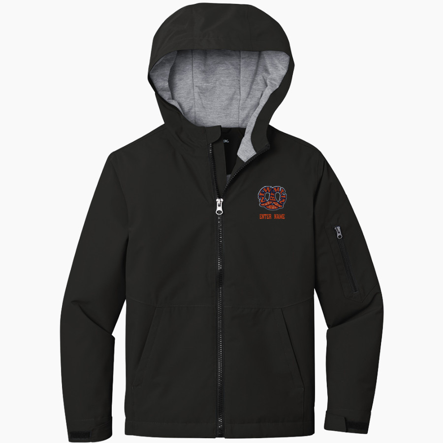 NEW BERLIN HIGH SCHOOL PRETZELS <span class="pdp-name-mascot">NEW BERLIN PRETZELS</span> Sport-Tek Youth Waterproof Insulated Jacket