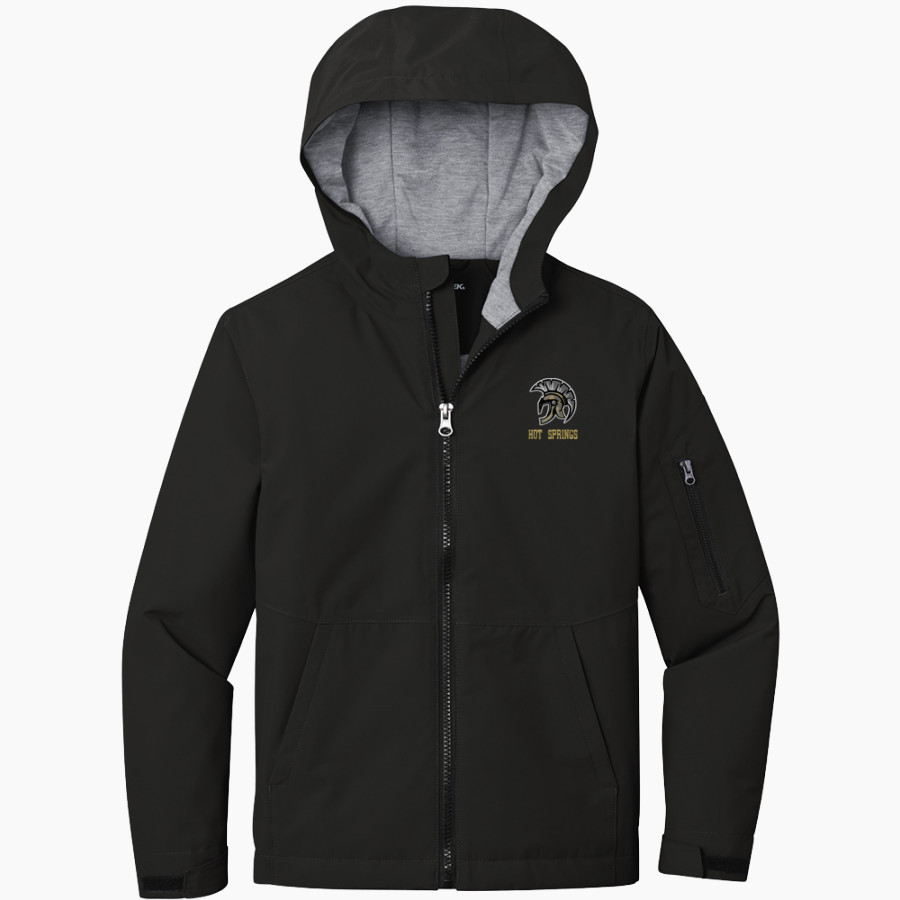 HOT SPRINGS HIGH SCHOOL TROJANS Sport-Tek Youth Waterproof Insulated Jacket