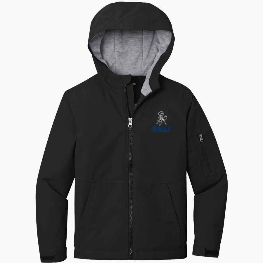 BRIMLEY HIGH SCHOOL BAYS <span class="pdp-name-mascot">BRIMLEY BAYS</span> Sport-Tek Youth Waterproof Insulated Jacket
