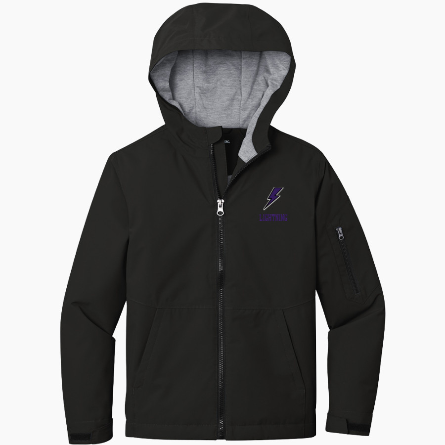 LIBERTY HIGH SCHOOL LIGHTNING <span class="pdp-name-mascot">LIBERTY LIGHTNING</span> Sport-Tek Youth Waterproof Insulated Jacket