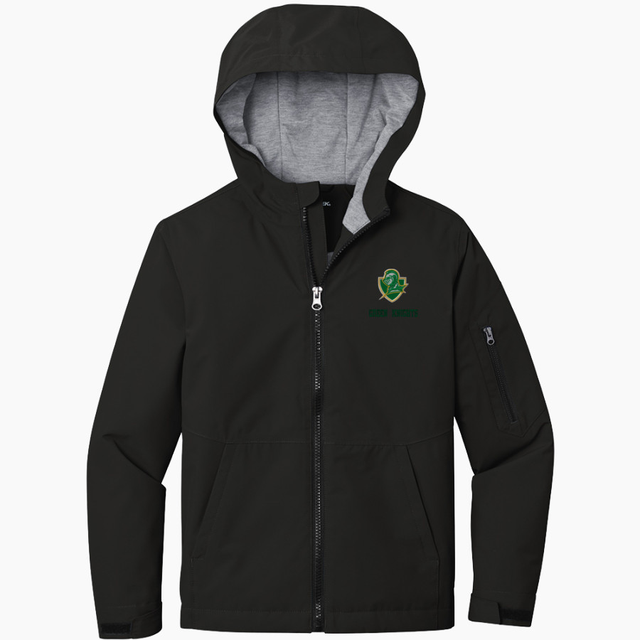 NOTRE DAME HIGH SCHOOL GREEN KNIGHTS Sport-Tek Youth Waterproof Insulated Jacket