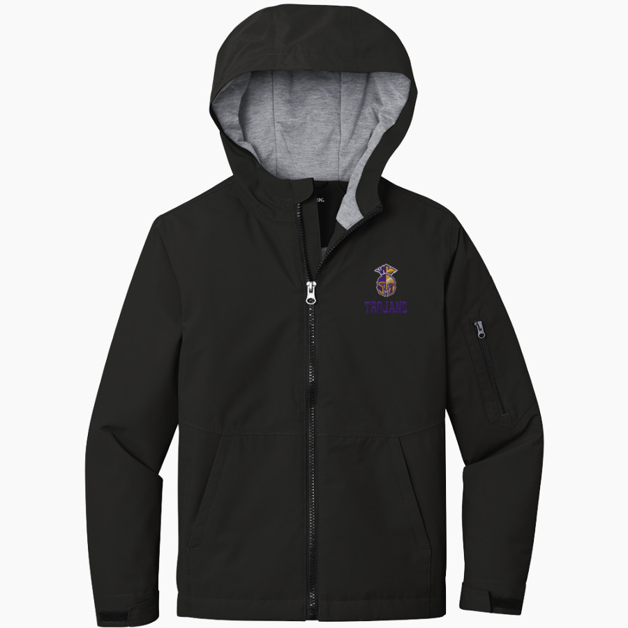 SEBEKA HIGH SCHOOL Trojans Online Store <span class="pdp-name-mascot">SEBEKA TROJANS</span> Sport-Tek Youth Waterproof Insulated Jacket