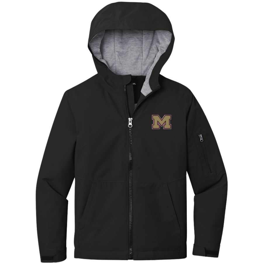MORRIS HIGH SCHOOL REDSKINS <span class="pdp-name-mascot">MORRIS REDSKINS</span> Sport-Tek Youth Waterproof Insulated Jacket